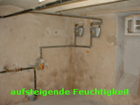 aufsteigende Feuchtigkeit